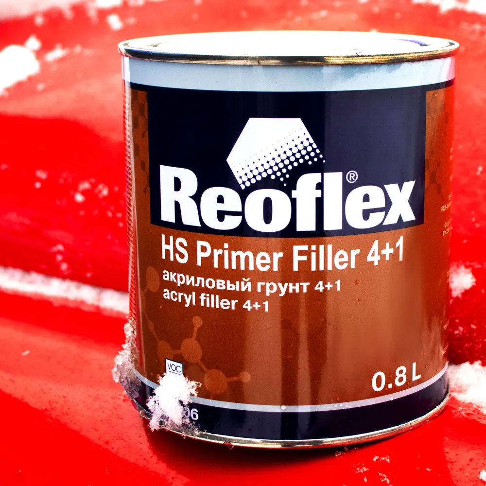 Reoflex ep primer. Reoflex HS primer Filler 4+1. Грунт акриловый 2к 4+1 серый (0,8+0,2) Reoflex. Грунт акриловый серый реофлекс. Акриловый грунт реофлекс инструкция