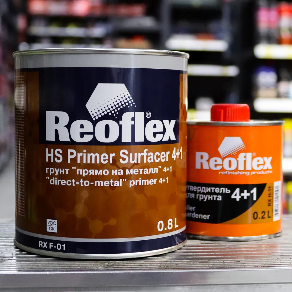 Reoflex ep primer. Reoflex HS primer Filler 4+1. Акриловый грунт реофлекс. HS primer Surfacer 4+1 грунт прямо на металл. Акриловый грунт реофлекс инструкция