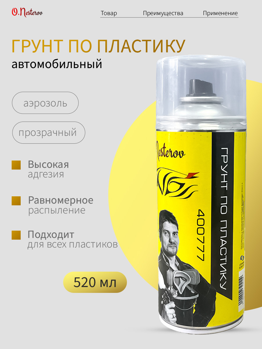 ОНБ Грунт по ПЛАСТИКУ спрей 400 мл