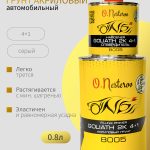 Грунт акриловый для авто ОНБ «Голиаф» серый наполнитель 4+1 0,8л + отвердитель 0,2л