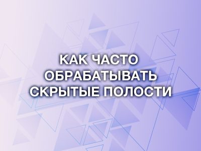 Через сколько нужно повторно обрабатывать скрытые полости автомобиля Мовилем?